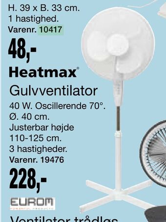 Harald Nyborg Gulvventilator tilbud