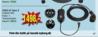 Ladekabel til elbil