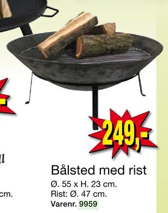 Harald Nyborg Bålsted med rist tilbud
