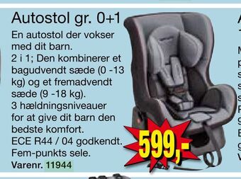 Harald Nyborg Autostol gr. 0+1 tilbud