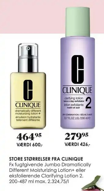 Matas Store størrelser fra clinique tilbud
