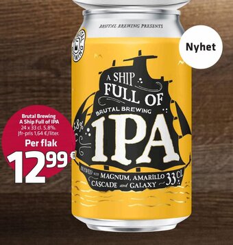 Fleggaard Brutal Brewing A Ship Full of IPA tilbud