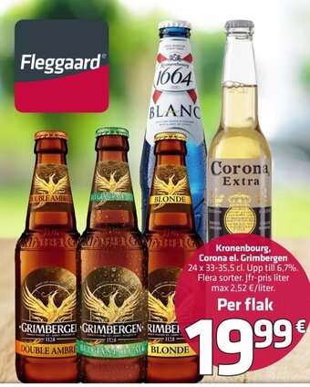 Fleggaard Kronenbourg Corona El Grimbergen tilbud