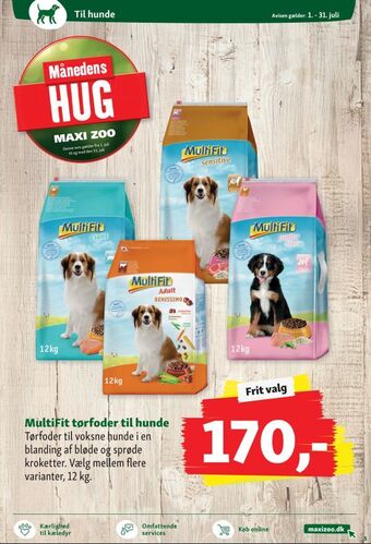 Maxi Zoo MultiFit tørfoder til hunde tilbud