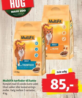Maxi Zoo MultiFit tørfoder til katte tilbud