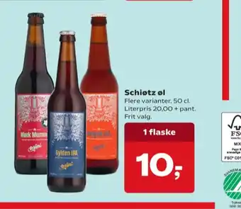 Dagli'Brugsen Schiøtz specialøl tilbud