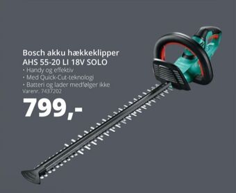 10-4 Byggecenter Bosch hækkeklipper tilbud