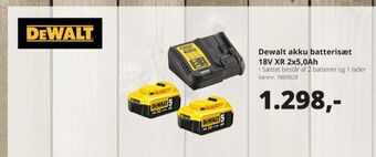 10-4 Byggecenter Dewalt batteriladersæt tilbud