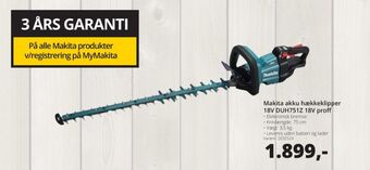 10-4 Byggecenter Makita hækkeklipper tilbud