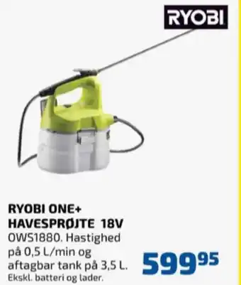 Davidsen Ryobi havesprøjte tilbud