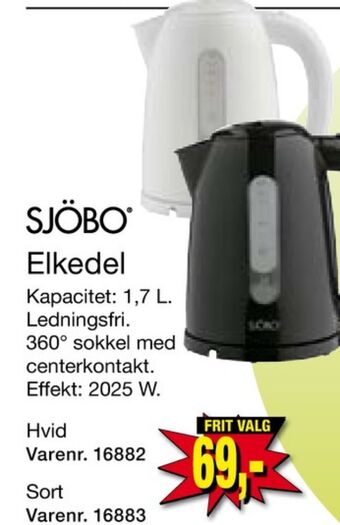 Harald Nyborg Sjöbo elkedel tilbud