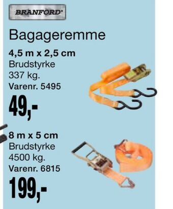 Harald Nyborg Branford bagageremme tilbud