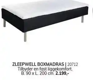 Daells Bolighus Zleepwell boxmadras tilbud