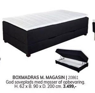 Daells Bolighus Boxmadras m. magasin tilbud