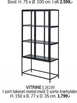 Daells Bolighus Vitrine tilbud