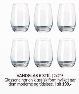 Daells Bolighus Vandglas tilbud