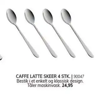 Daells Bolighus Caffe Latte Skeer 4 stk tilbud