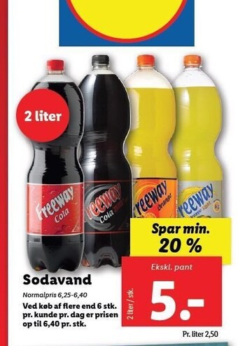 Lidl Sodavand tilbud