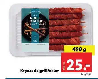 Lidl Krydrede grillfakler tilbud