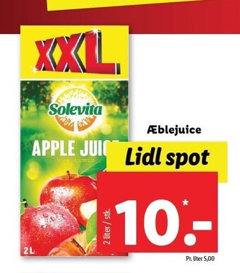 Lidl Æblejuice tilbud