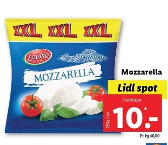 Lidl Mozzarella tilbud