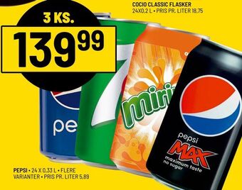 Priss Pepsi tilbud