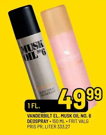 Vanderbilt el. musk oil no. 6 deospray