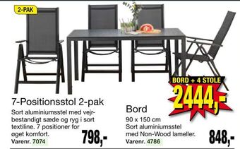 Bord + 4 stole