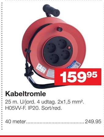 Bauhaus Kabeltromle tilbud