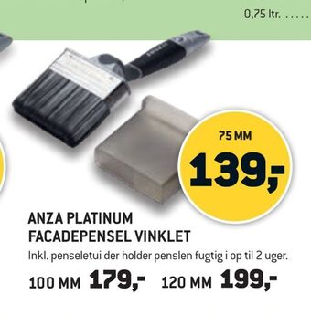 XL-BYG Anza platinum facadepensel vinklet tilbud