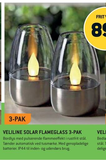 Veliline solar flameglass 3-pak