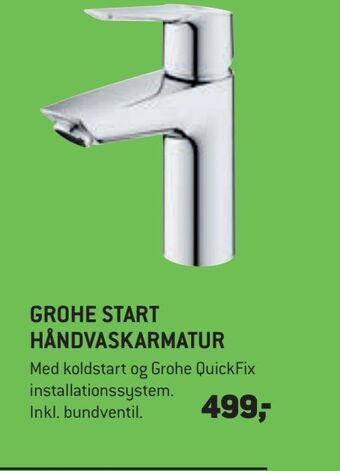XL-BYG Grohe start håndvaskarmatur tilbud