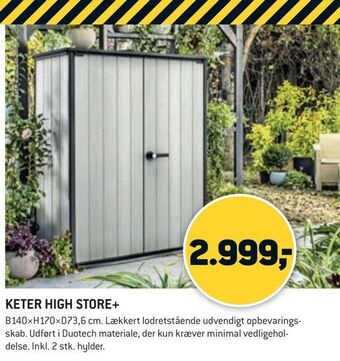XL-BYG Keter high store+ tilbud