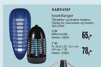 Harald Nyborg Sartano Insektfanger tilbud