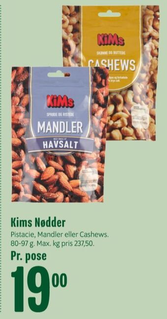 Min Købmand Kims mandler tilbud