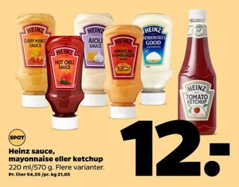 Netto Heinz sauce flydende tilbud