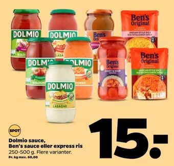 Netto Dolmio sauce flydende tilbud