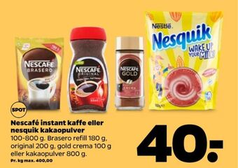 Netto Brasero instant kaffe tilbud