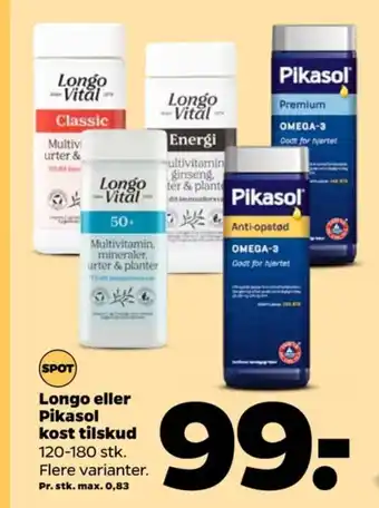 Netto Longo vital kosttilskud tilbud
