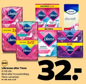 Netto Libresse trusseindlæg tilbud