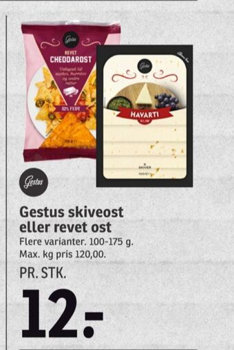 Gestus revet ost cheddar