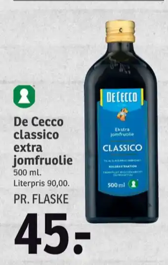 SPAR De cecco olivenolie tilbud