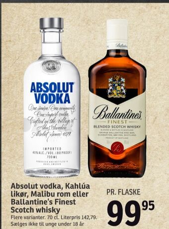 SPAR Absolut vodka tilbud