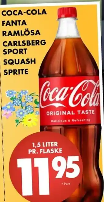 Coca-Cola Fanta Ramlösa Carlsberg Sport Squash Sprite