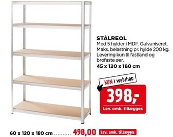 jem & fix Stålreol tilbud