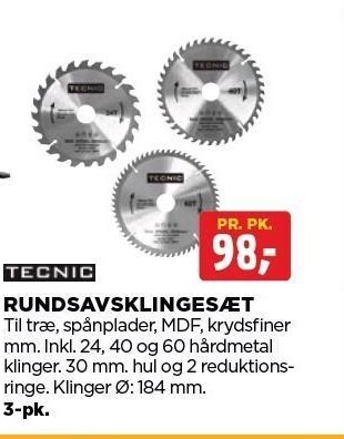 jem & fix Rundsavsklingesæt tilbud