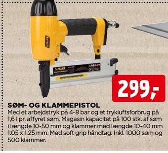 jem & fix Søm- og klammepistol tilbud