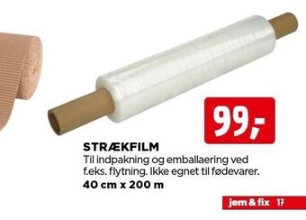jem & fix Strækfilm tilbud