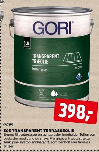 jem & fix 303 transparent terrasseolie tilbud