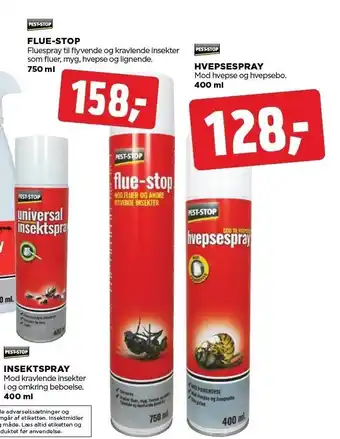jem & fix Insektspray - Fluestop el. Hvepsespray tilbud